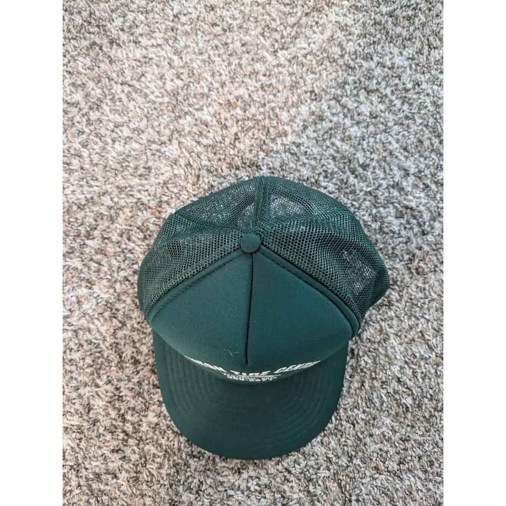 Vtg Trenton Tire‎ Center Mesh Back Trucker Hat Green Nissin Cap Missouri